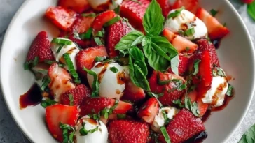 Balsamic Strawberry Caprese 1