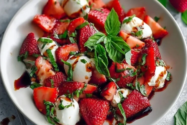 Balsamic Strawberry Caprese 1