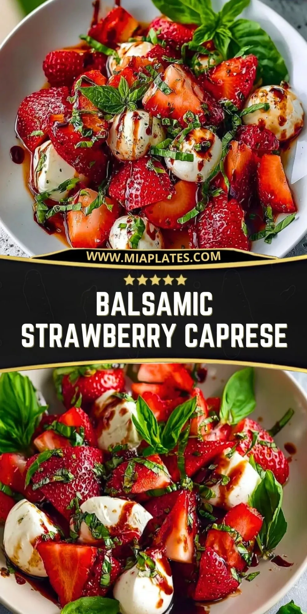 Balsamic Strawberry Caprese Pin 1