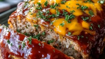BBQ Cheddar Meatloaf 1
