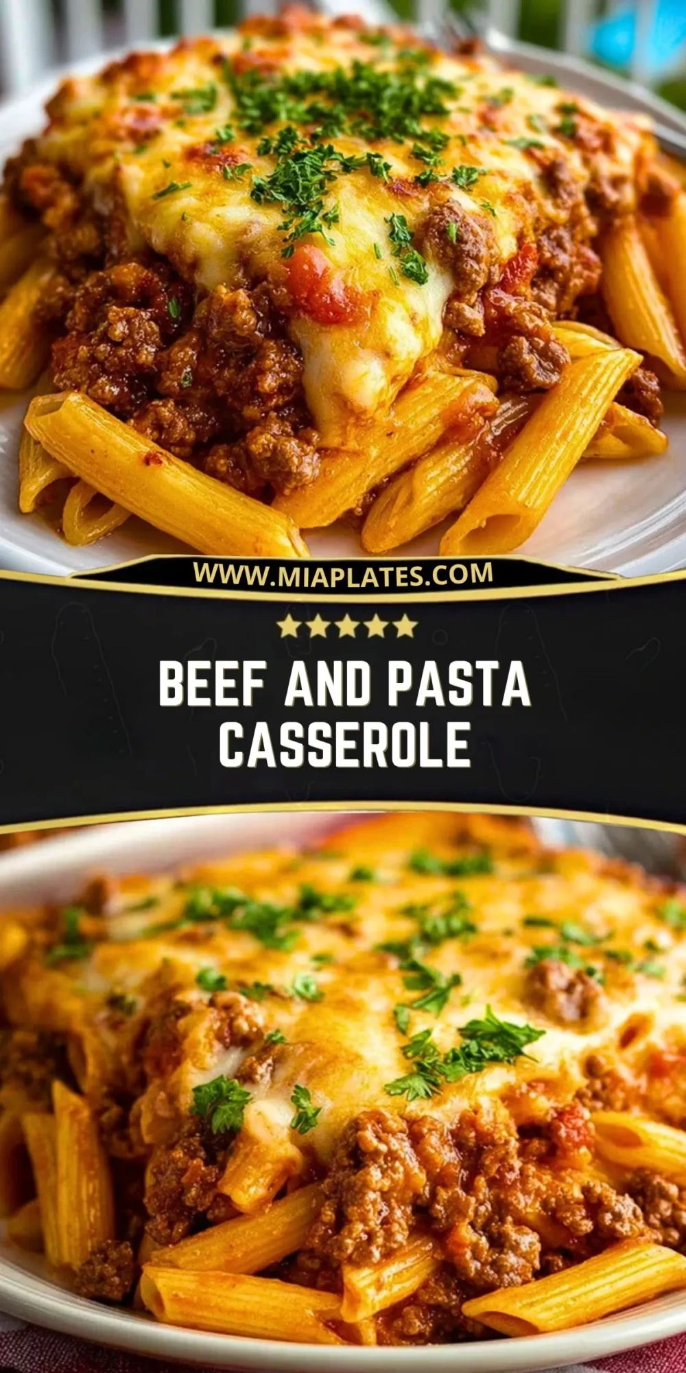 Beef and Pasta Casserole Pin 1