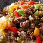 Beef and Pepper Rice Bowls 1