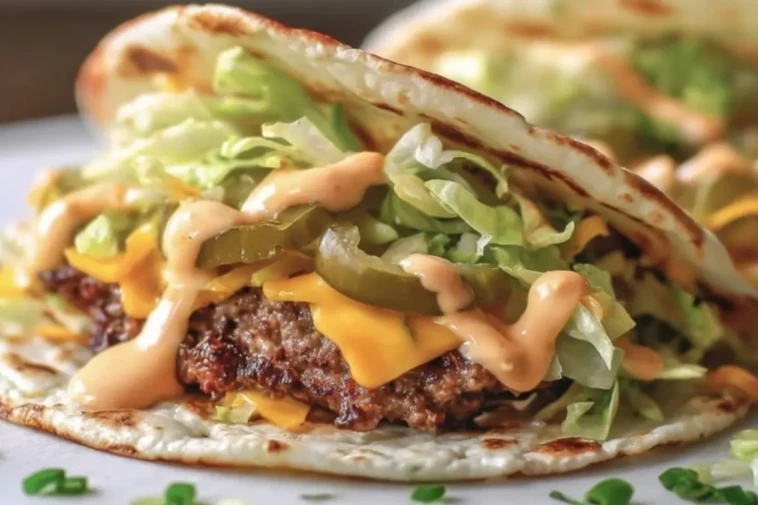 Big Mac Style Smash Burger Tacos 1