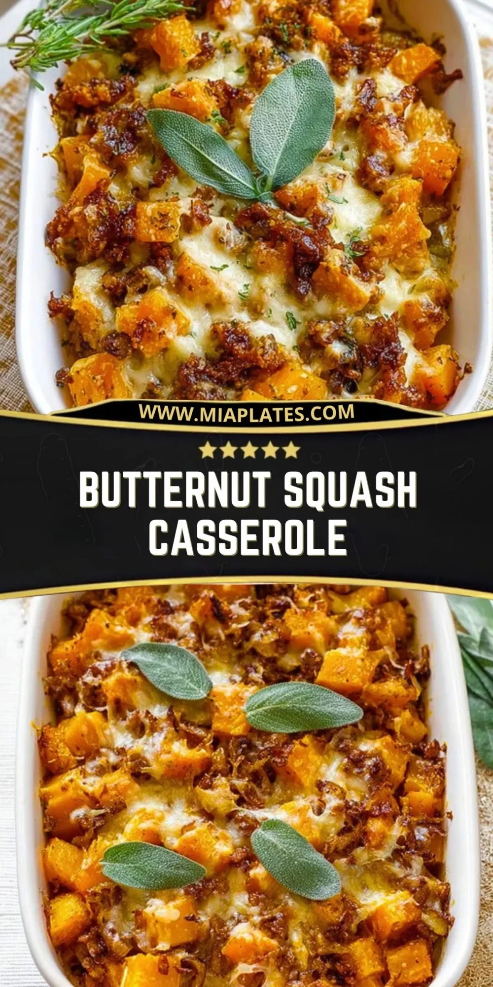 Butternut Squash Casserole Pin 1