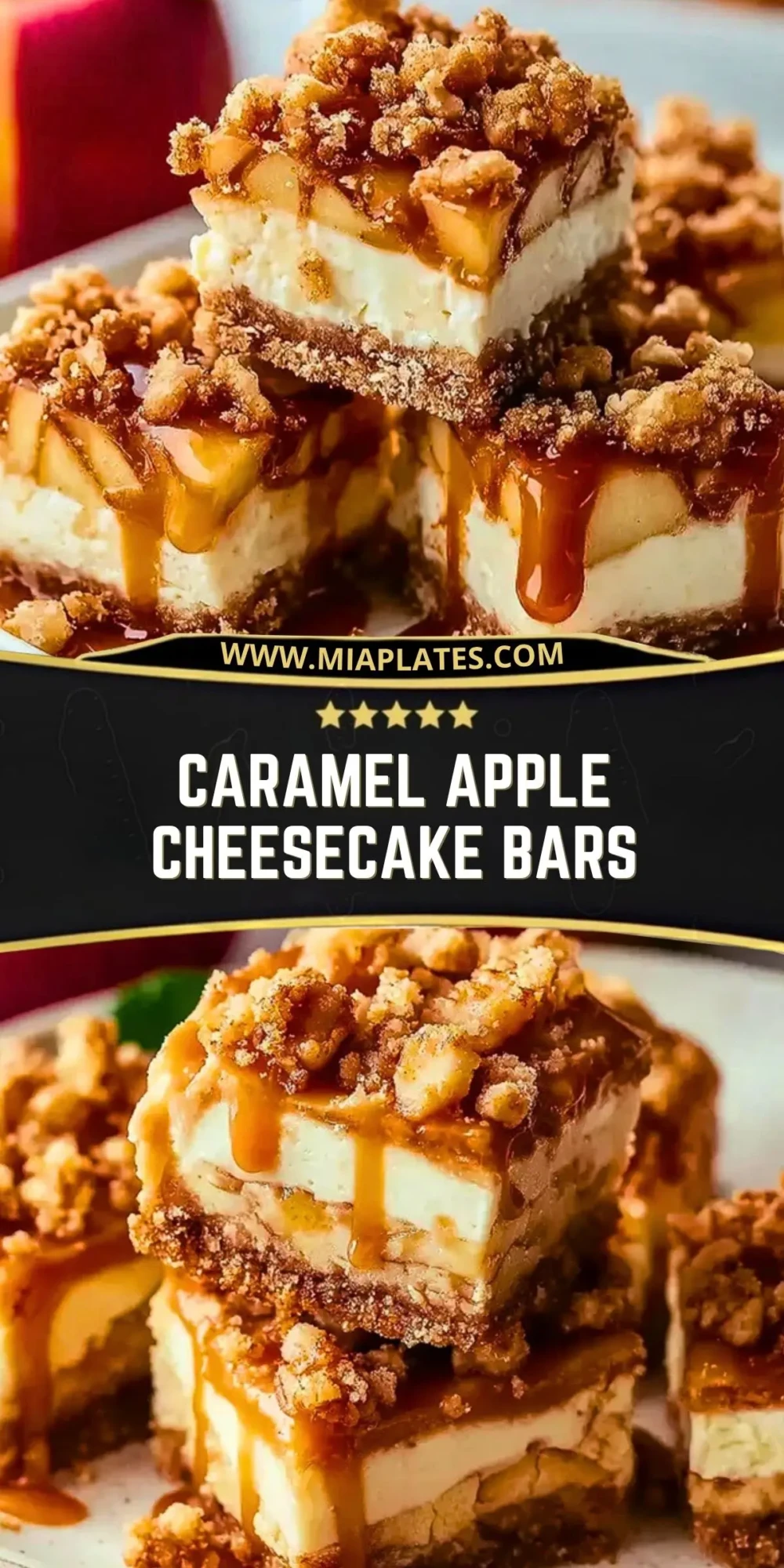 Caramel Apple Cheesecake Bars (2)