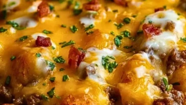 Cheesy Cheeseburger Tater Tot Casserole (1)