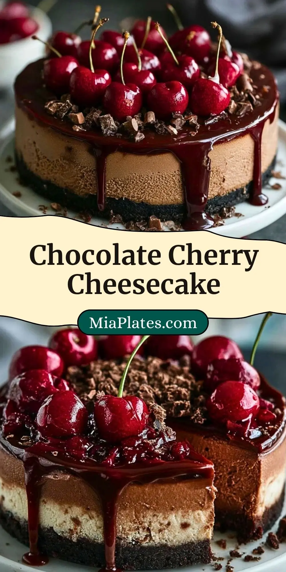 Chocolate Cherry Cheesecake (3)