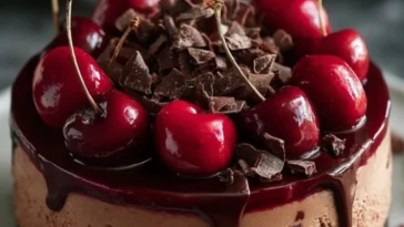 Chocolate Cherry Cheesecake