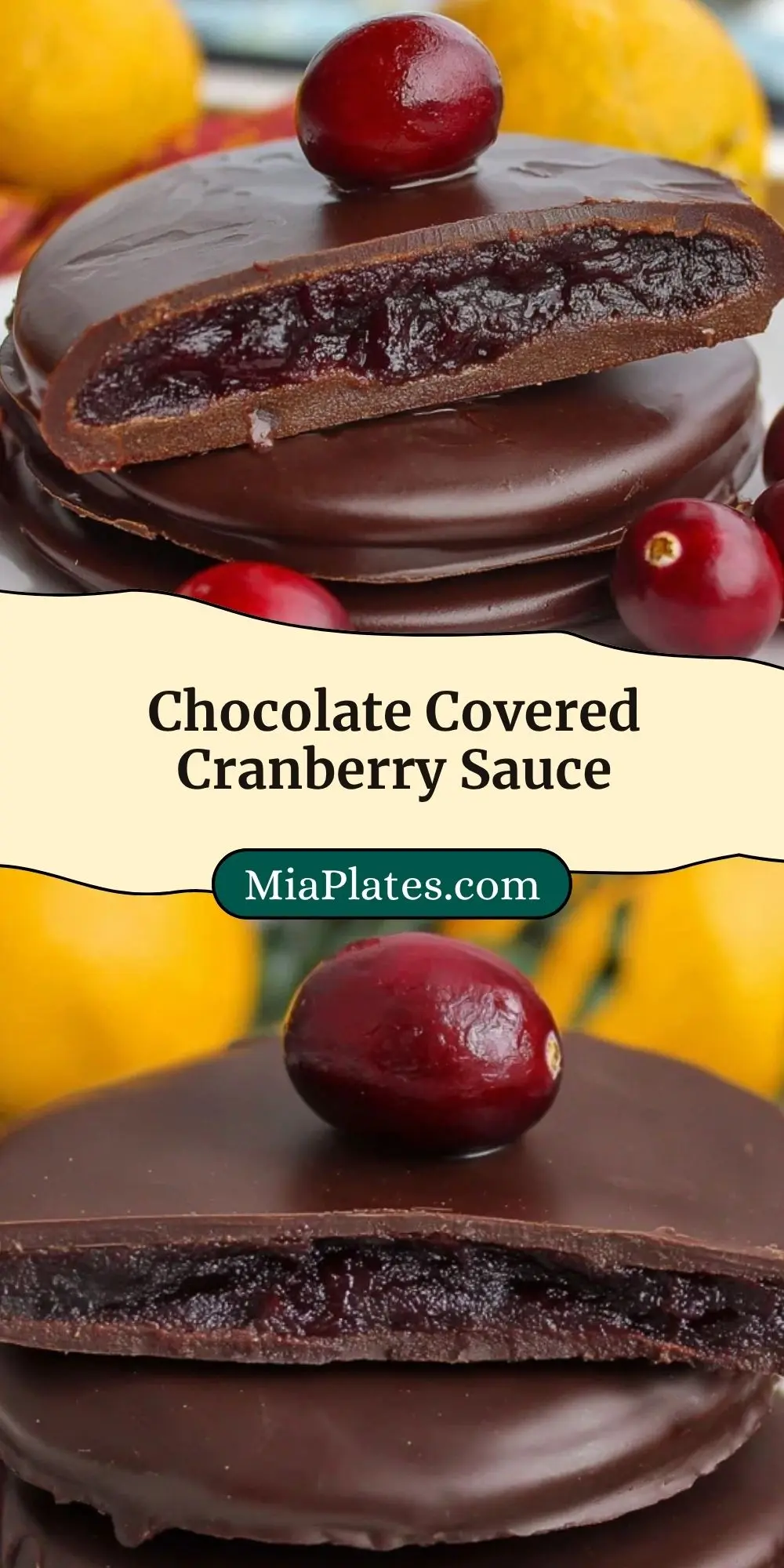 Chocolate Covered Cranberry Sauce Pin 2