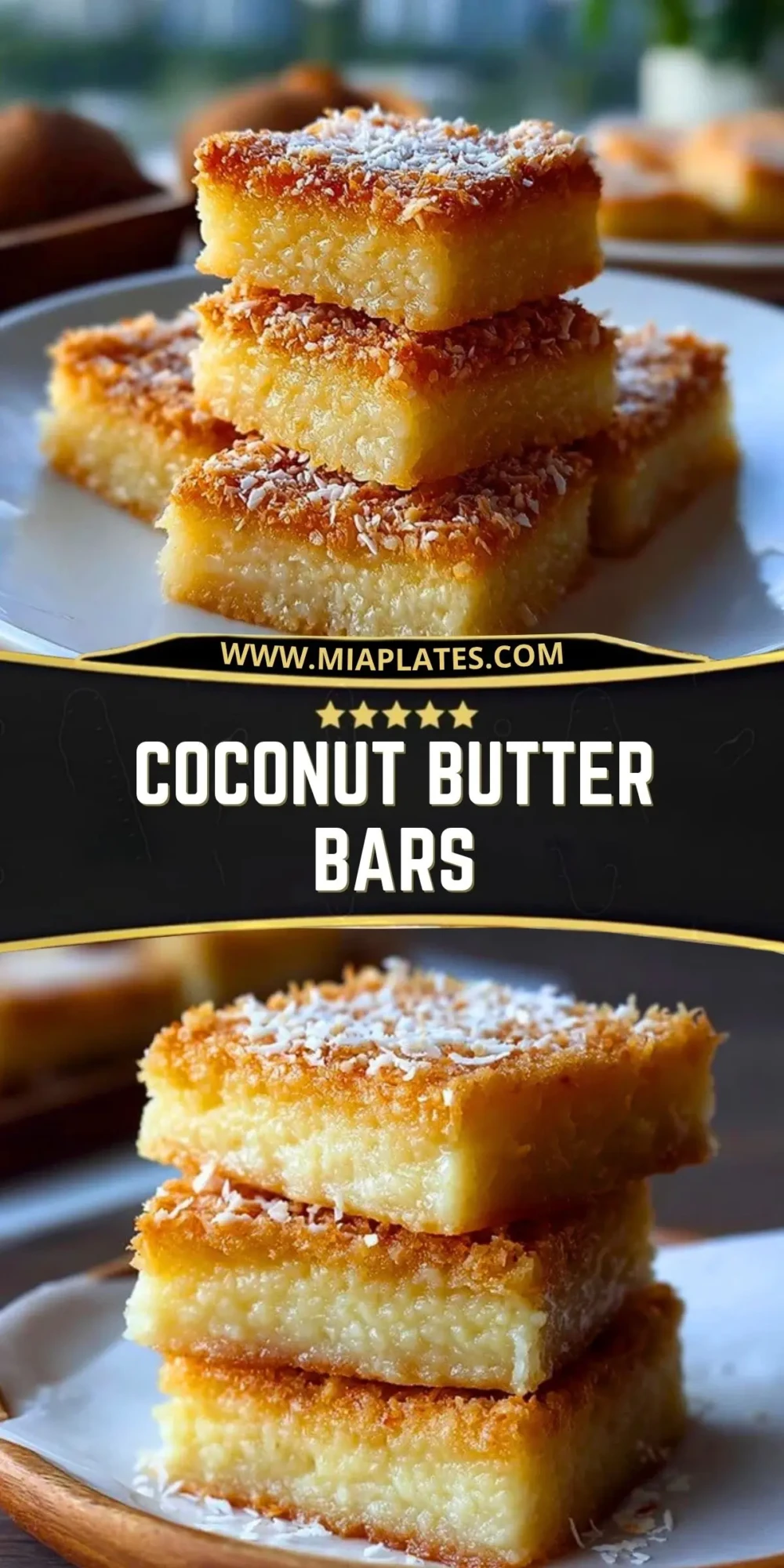 Coconut Butter Bars Pin 1