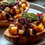 Cranberry Apple Twice-Baked Sweet Potatoes 1