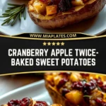 Cranberry Apple Twice-Baked Sweet Potatoes Pin 1