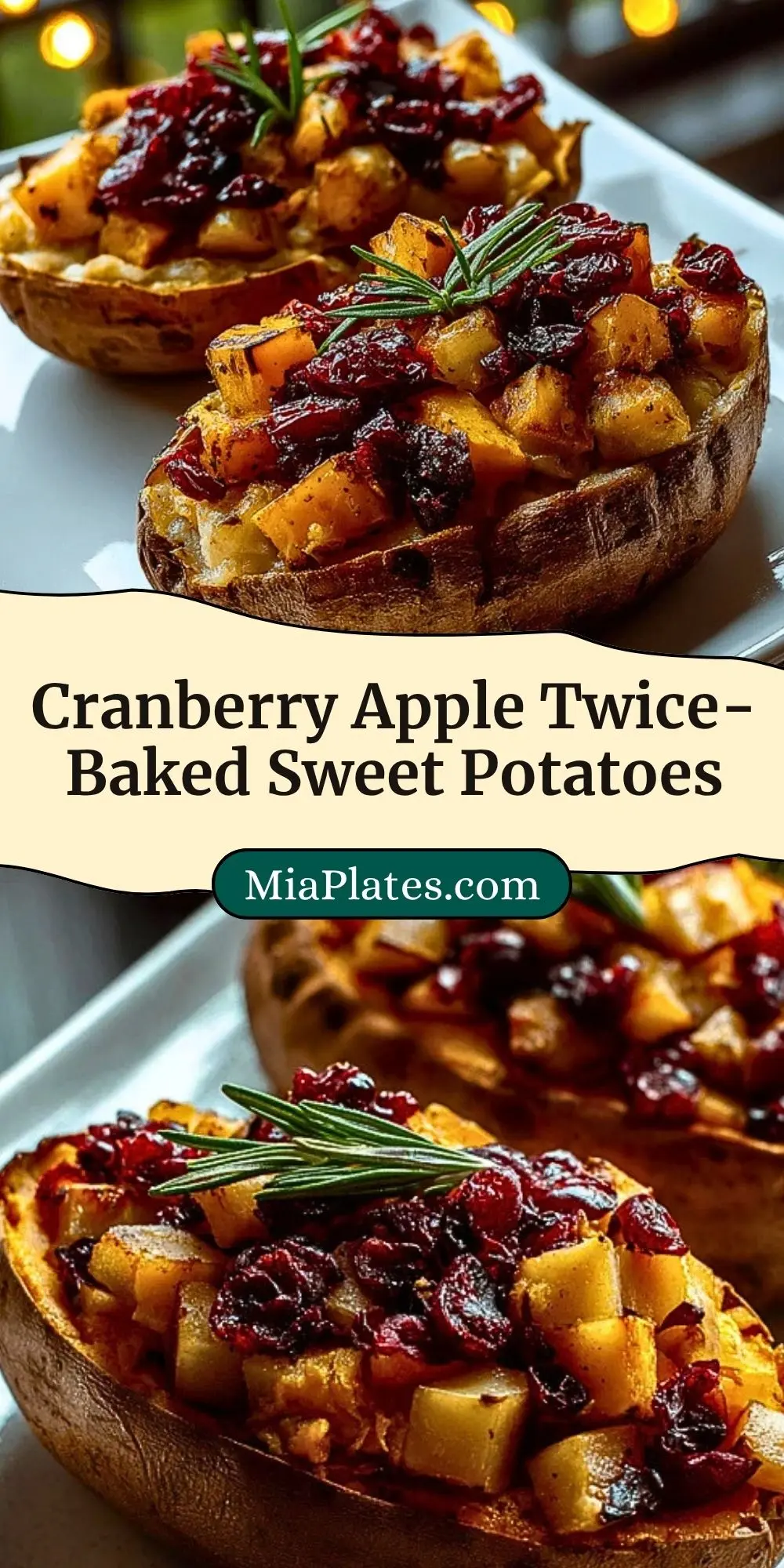 Cranberry Apple Twice-Baked Sweet Potatoes Pin 2