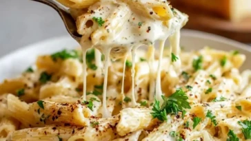 Creamy Garlic Penne Pasta