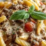 Creamy Rotel Pasta with Ground Beef 1
