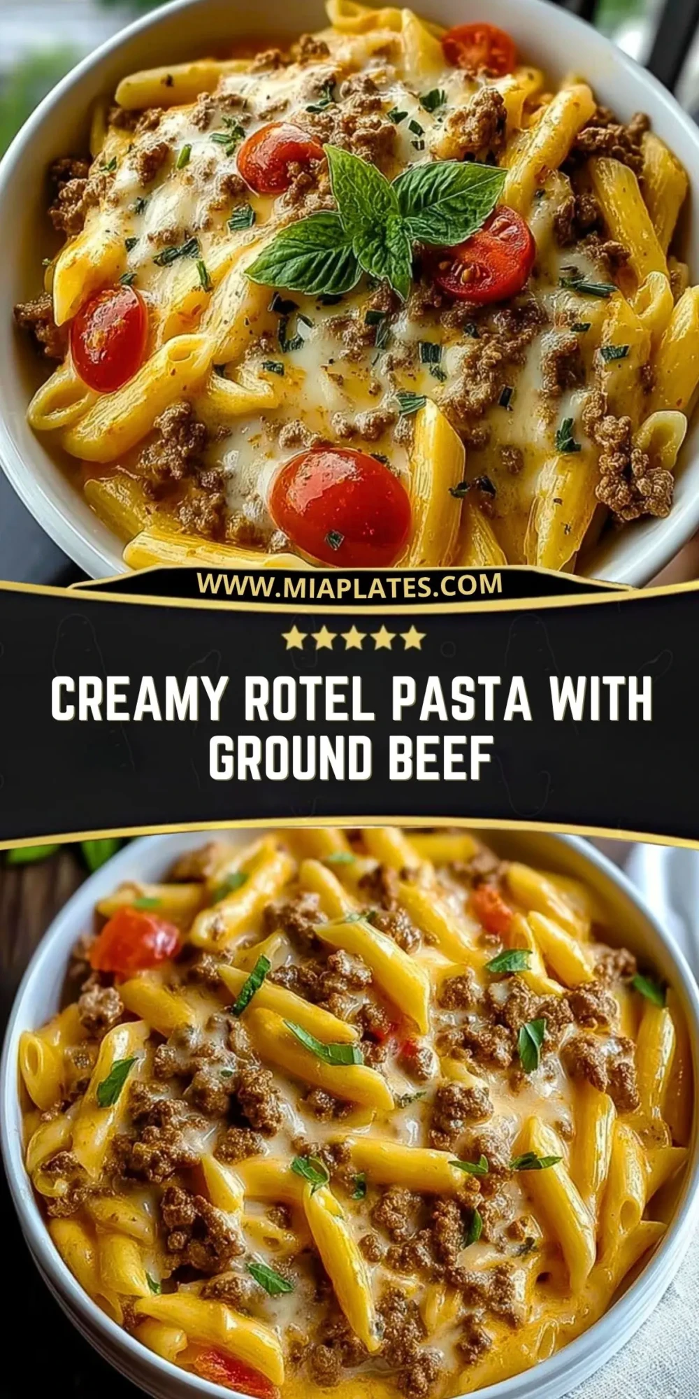 Creamy Rotel Pasta with Ground Beef Pin 1