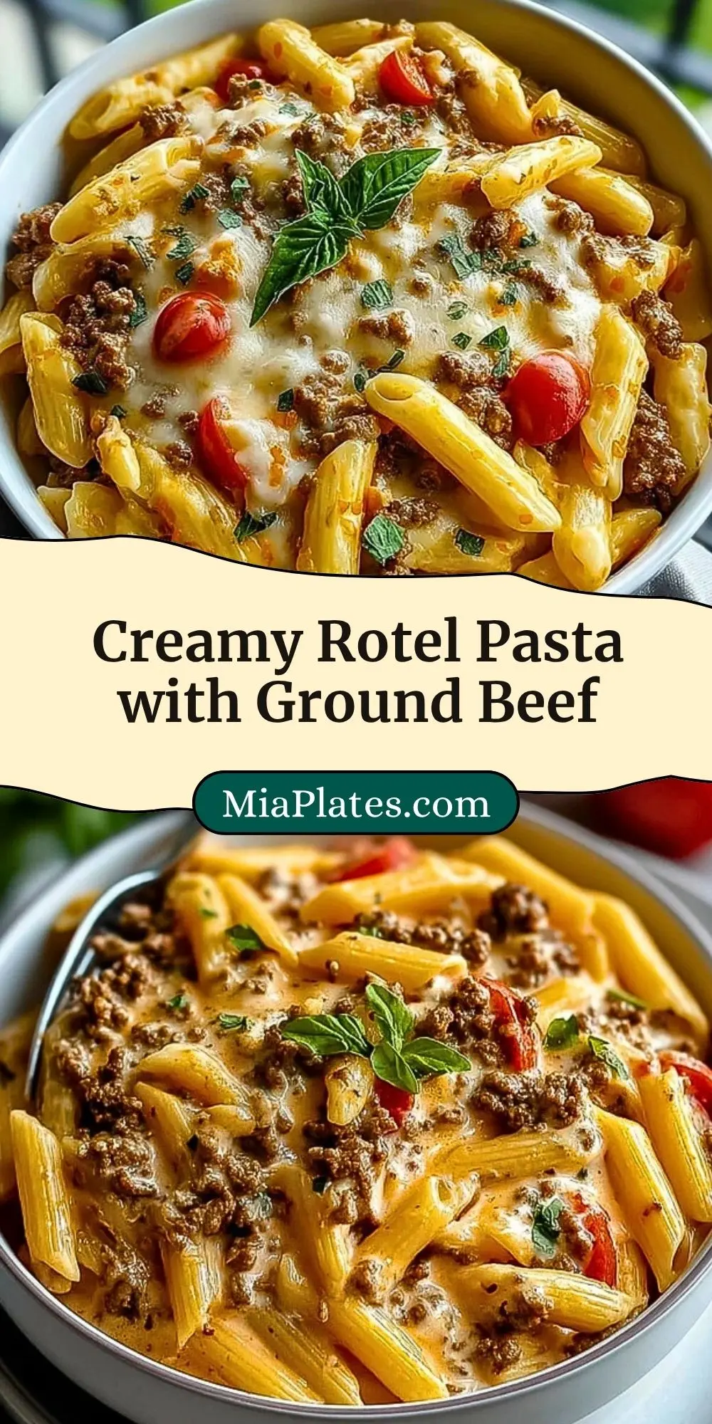 Creamy Rotel Pasta with Ground Beef Pin 2