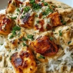 Creamy Smothered Chicken and Rice Delight