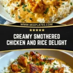 Creamy Smothered Chicken and Rice Delight (2)