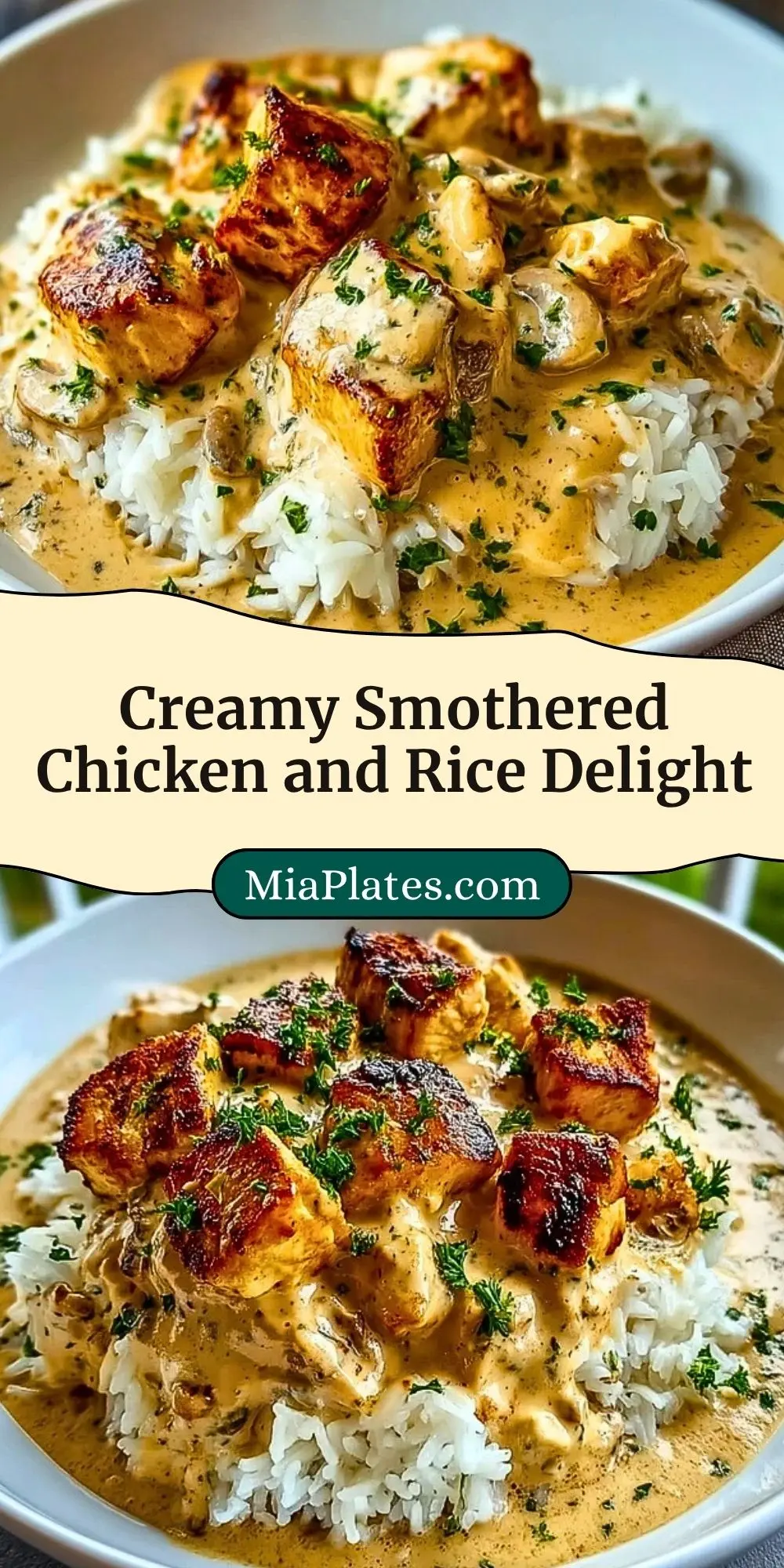 Creamy Smothered Chicken and Rice Delight (3)
