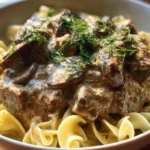 Crock Pot Beef Stroganoff