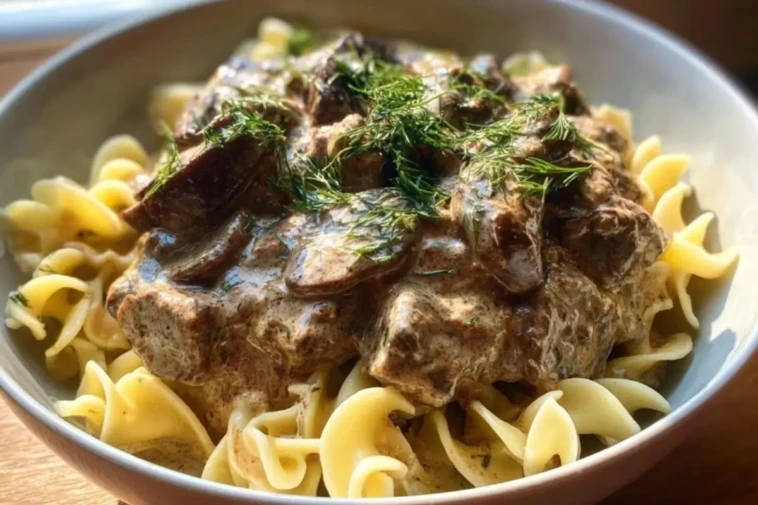 Crock Pot Beef Stroganoff