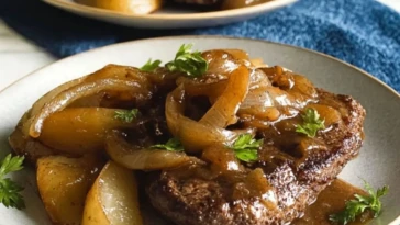 Cube Steak Smothered with Onion Gravy