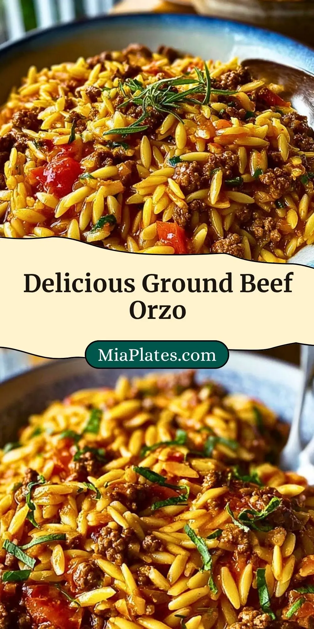 Delicious Ground Beef Orzo Pin 2