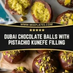 Dubai Chocolate Balls with Pistachio Kunefe Filling Pin 1