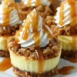 Easy Apple Crisp Mini Cheesecakes