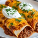 Easy Cheesy Ground Beef Enchiladas
