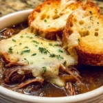 French Onion Beef Short Rib Soup