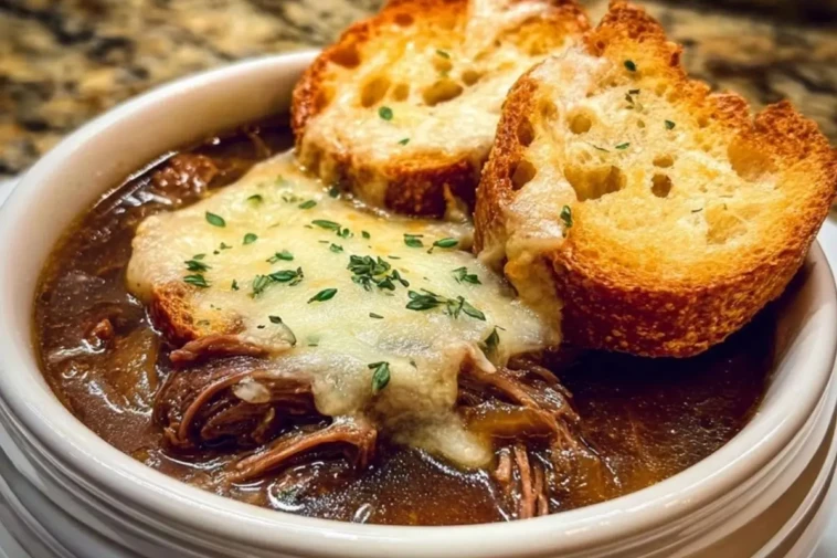 French Onion Beef Short Rib Soup