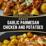 Garlic Parmesan Chicken and Potatoes Pin 1