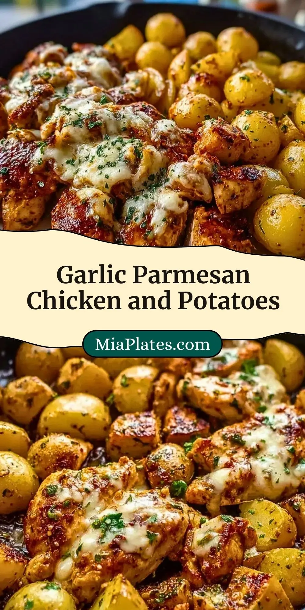 Garlic Parmesan Chicken and Potatoes Pin 2