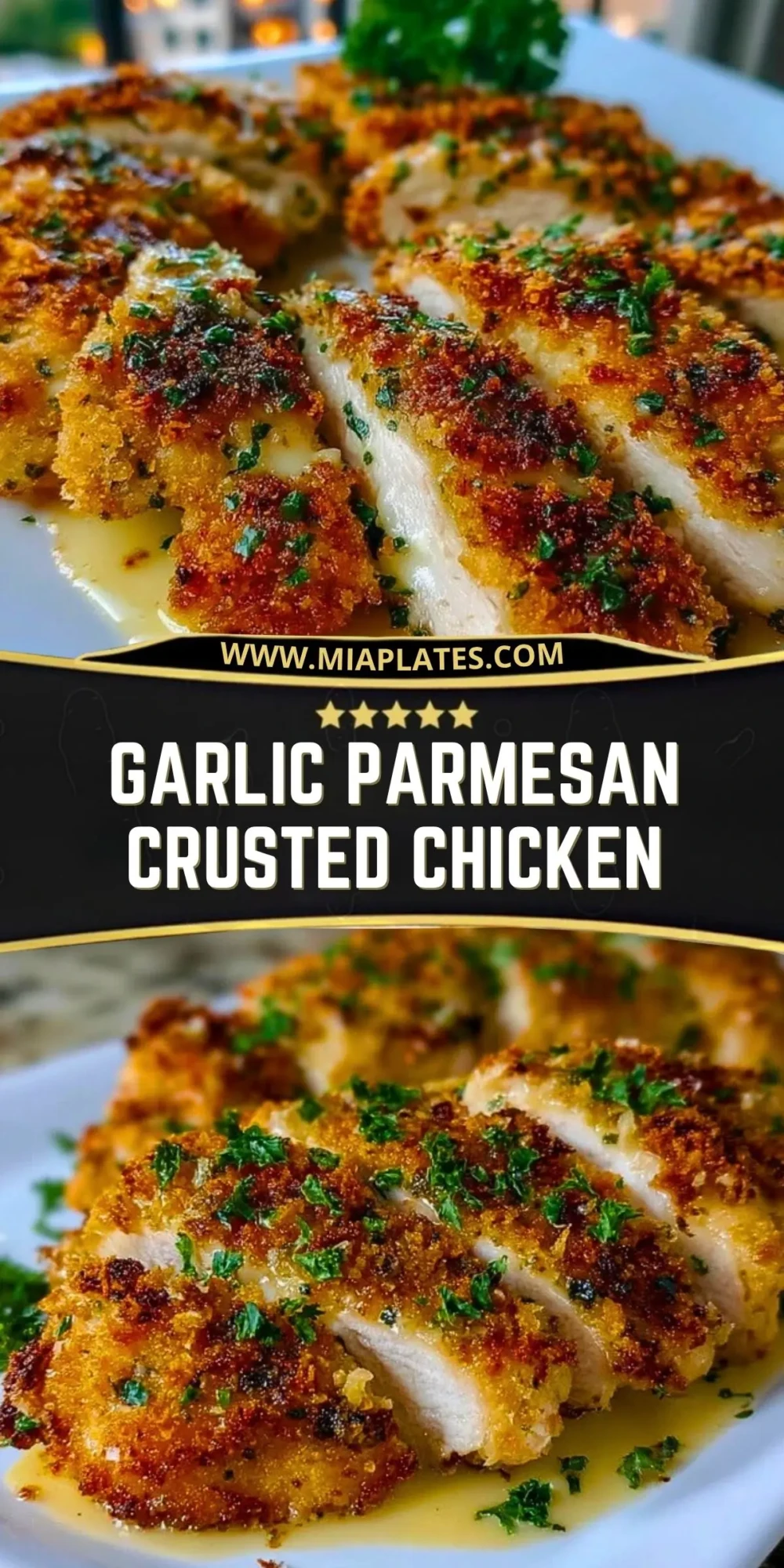 Garlic Parmesan Crusted Chicken Pin 1