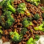 Ground Beef and Broccoli 1