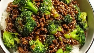 Ground Beef and Broccoli 1