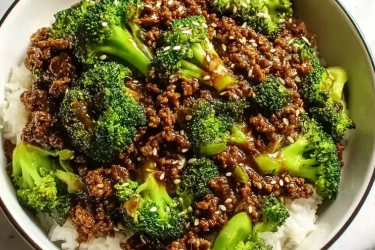Ground Beef and Broccoli 1