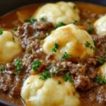 Ground Beef and Dumplings