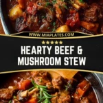 Hearty Beef & Mushroom Stew Pin 1