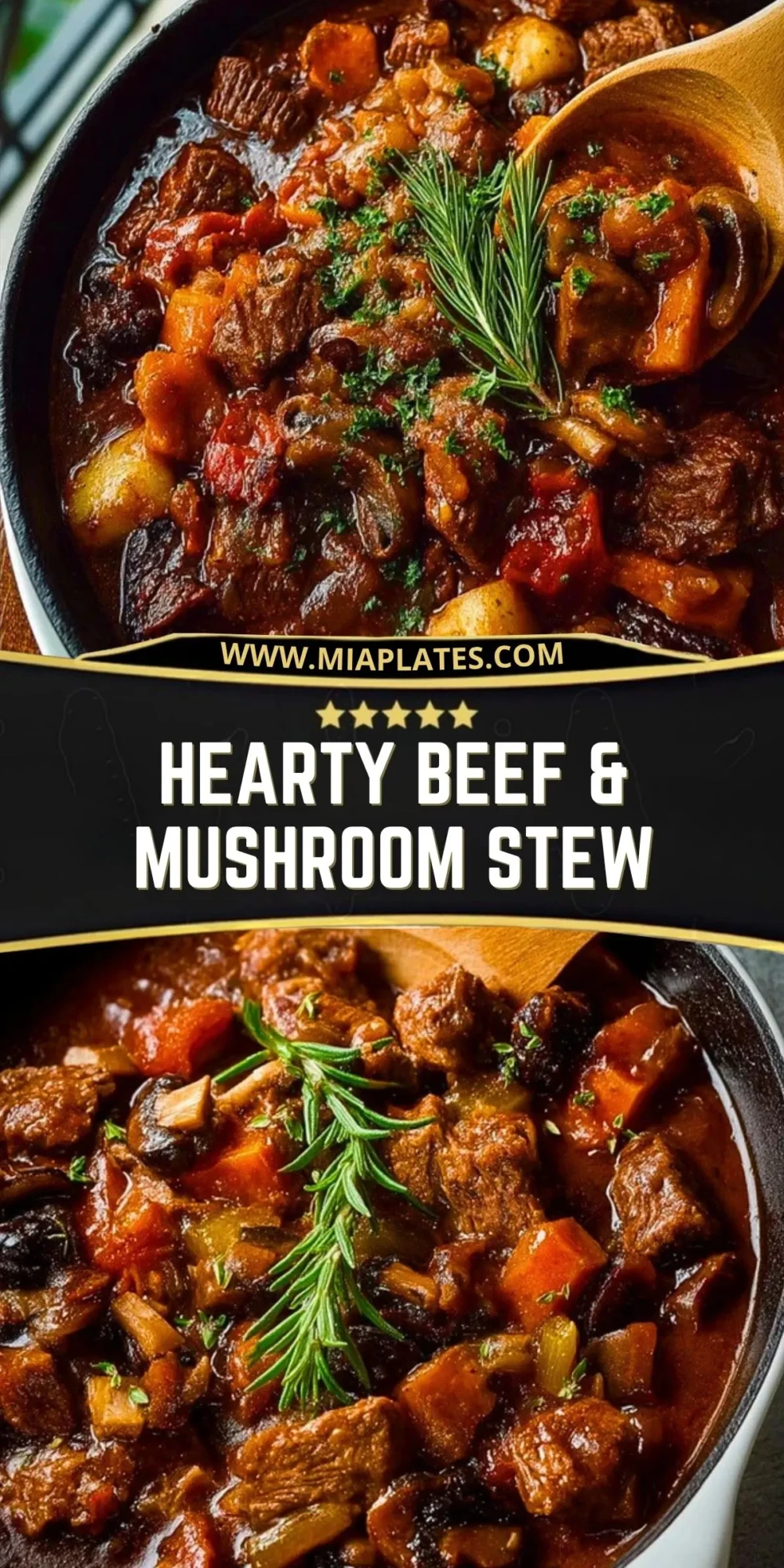 Hearty Beef & Mushroom Stew Pin 1