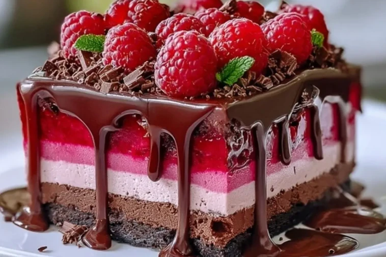 Heavenly Raspberry Chocolate Mousse Cake 1