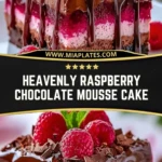 Heavenly Raspberry Chocolate Mousse Cake Pin 1