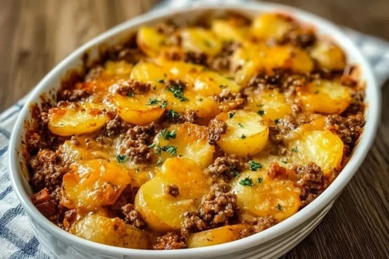 Hobo Casserole with Ground Beef & Potatoes 1
