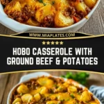 Hobo Casserole with Ground Beef & Potatoes Pin 1