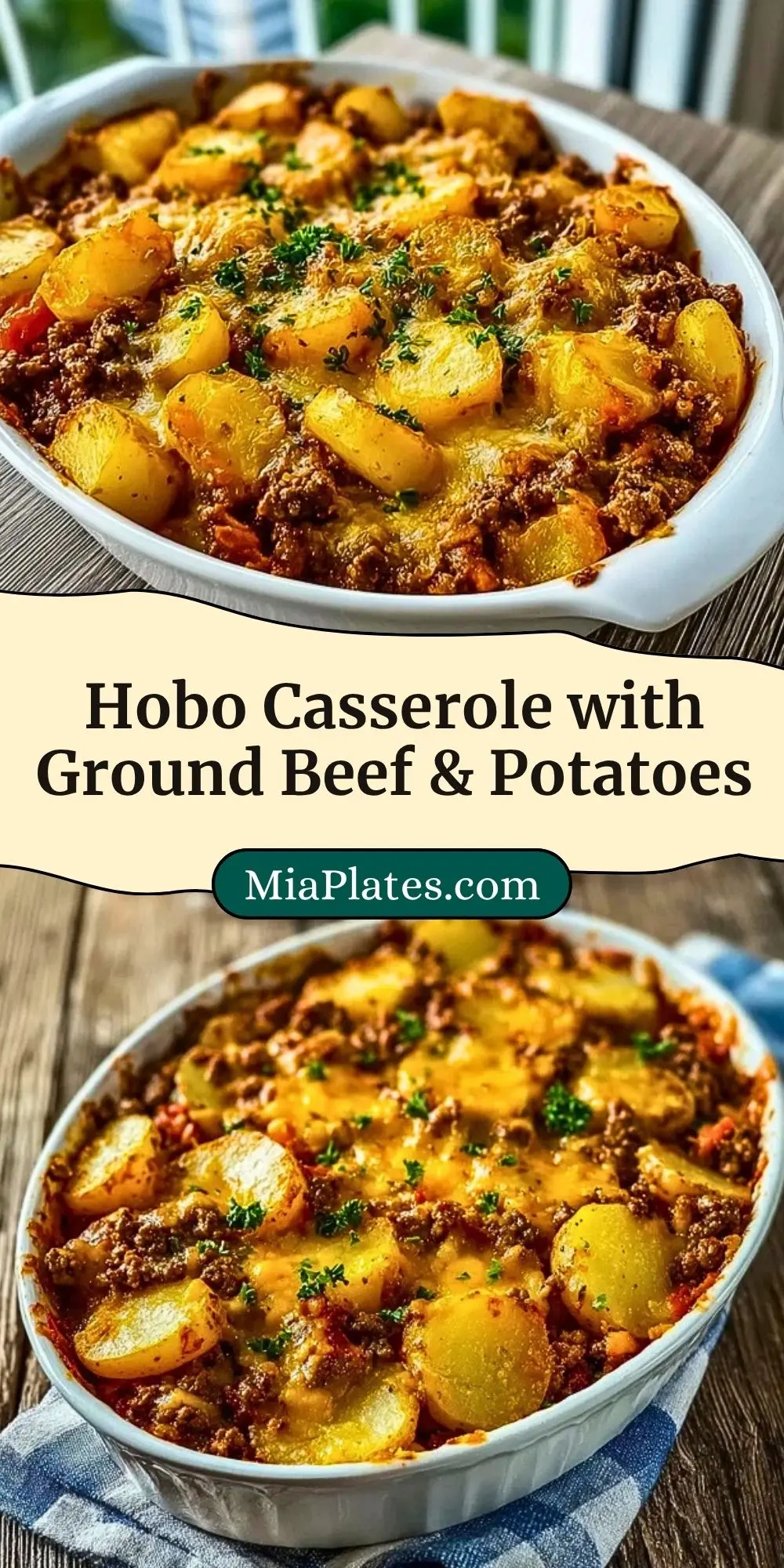 Hobo Casserole with Ground Beef & Potatoes Pin 2