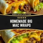 Homemade Big Mac Wraps Pin 1