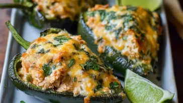 Homemade Chicken Stuffed Poblano Peppers 1