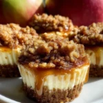 Irresistible Apple Crisp Mini Cheesecakes